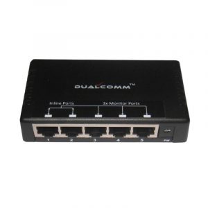 Dualcomm ETAP-1105 Network Regeneration Tap with 3 monitor ports