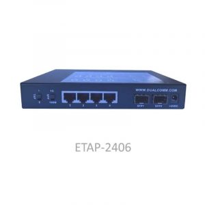 Dualcomm ETAP-2406 Dual-Speed 100M/1G SFP Network Tap