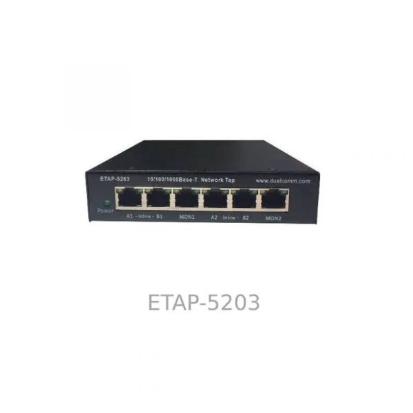 Dualcomm ETAP-5203 Dual-Link Dual-Mode Gigabit Copper Network Tap