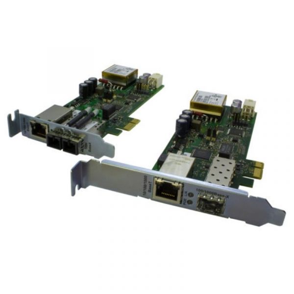 PCIe Gigabit Ethernet Fiber Network Interface Card with PoE+